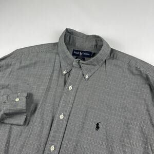 Ralph Lauren Blake Men's Button Down Shirt Classic Fit Gingham Check XL